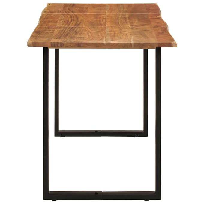 vidaXL - Eettafel - 140x70x76 - cm - massief - acaciahout