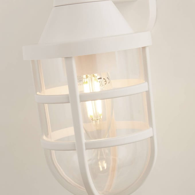 Searchlight Buitenwandlamp X Seaside, wit, IP44