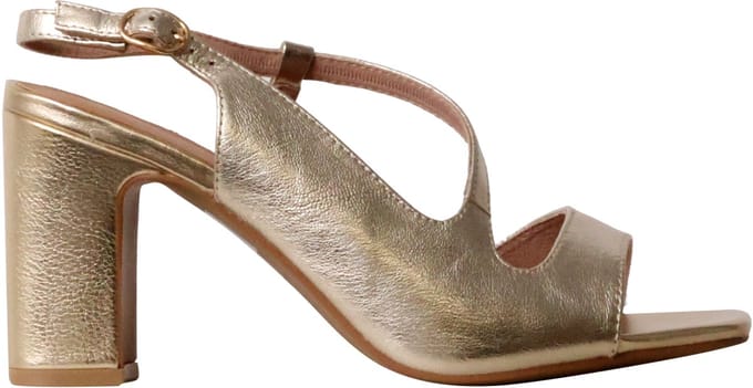 Suzanna leren sandalen met hak