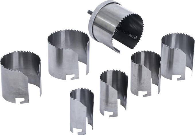 BGS Gatzaagset Ø 26 - 63 mm diepte 43 mm 7 delig