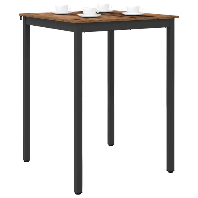 vidaXL - Staande - Bartafel - Bewerkt - hout - Vierkant