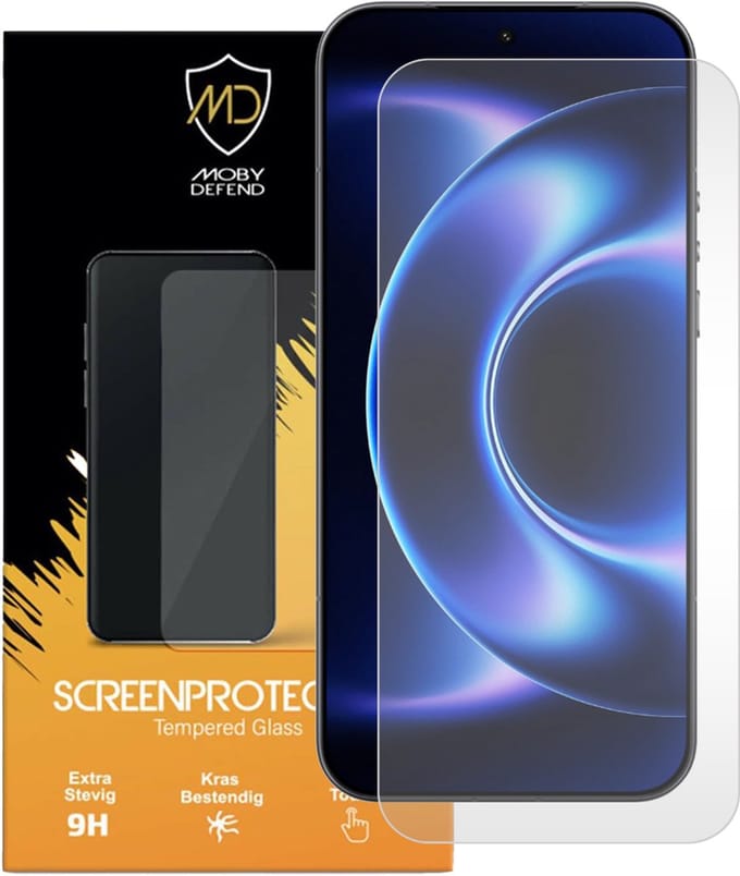 MobyDefend Screenprotector - Geschikt voor Xiaomi 17 Ultra - Case-Friendly Screensaver - Gehard Glas