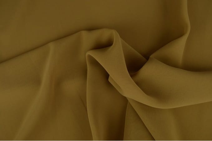Chiffon stof - Donker beige - 1 meter - Per meter - 150cm breed