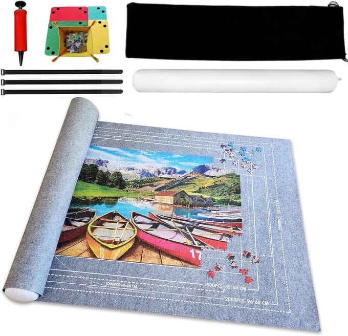 Professionele Puzzelmat voor 1000/1500/2000 Stukjes - Rol Vilten Puzzel Oprolmat