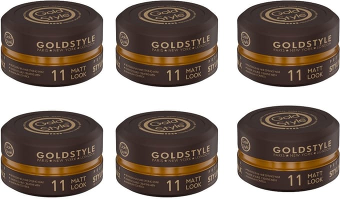 Gold Style Matt Look Styling Wax - Haar Wax Mannen - 6 Stuks 900ML