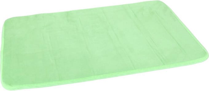 Gerimport Badmat - groen - sneldrogend - 40 x 60 cm - rechthoekig - zacht