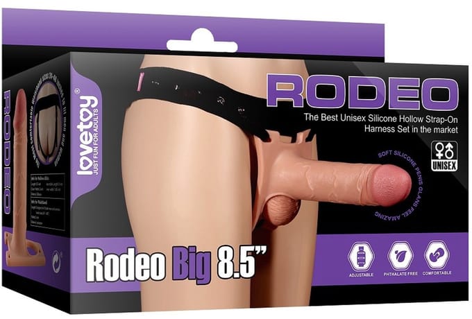 Lovetoy Holle Strap On dildo 21 cm - beige