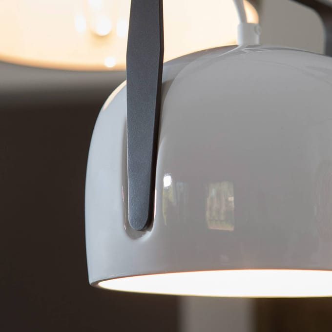 Karman Bag - witte hanglamp Ø 21 cm, glad