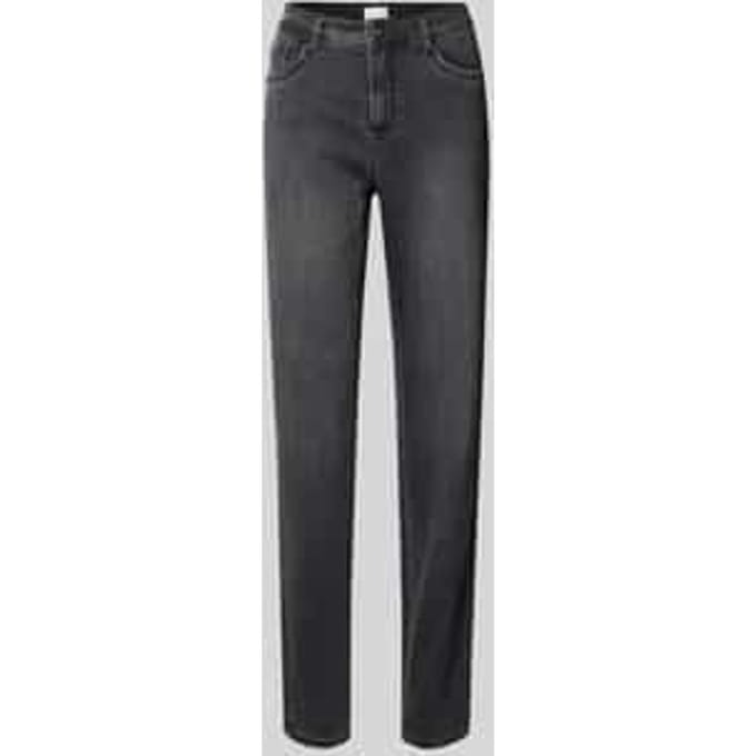 Slim fit jeans in used-look, model 'MARY THERMO'