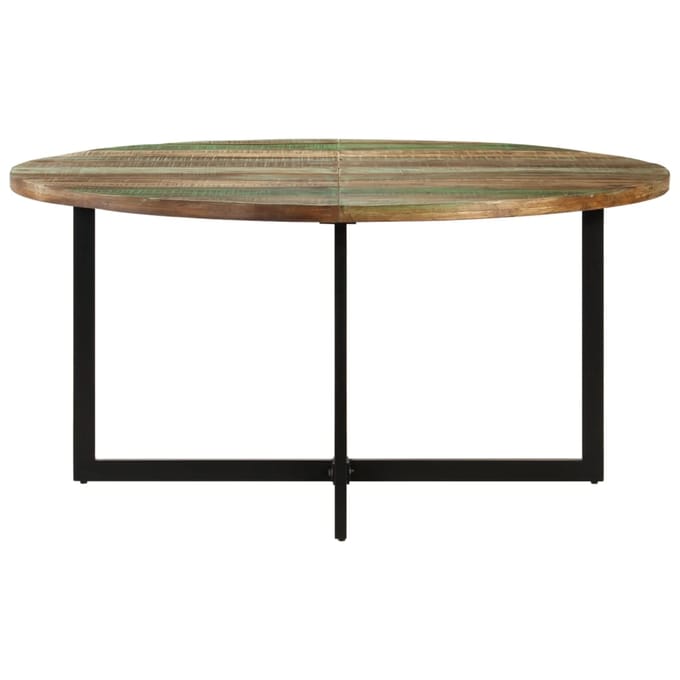vidaXL - Eettafel - 150x75 - cm - massief - gerecycled - hout