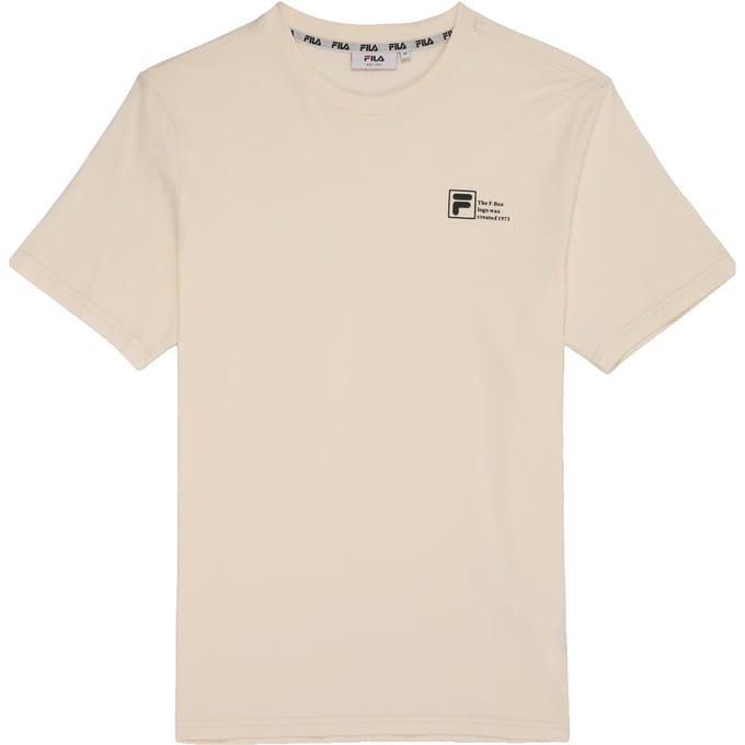FILA Zamos Graphic Logo Tee Antique White Taglia: M | Magliette basic Outlet | Uomo | Bianco