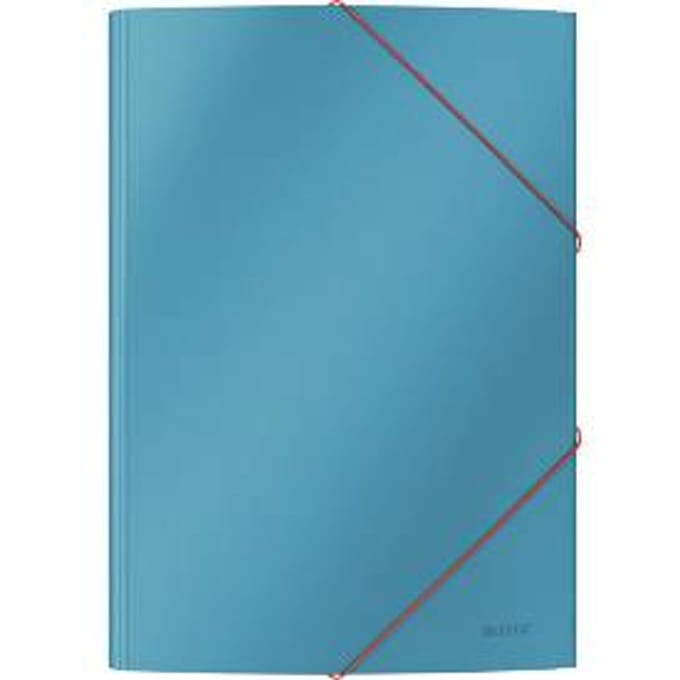 Leitz Cosy Kartonnen 3-Klepsmap  - Mappen Voor Documenten a4  - Elastomap  - Ideaal voor Thuiskantoor/Thuiswerken - Sereen Blauw