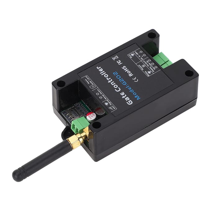 Ouvre-porte 4G à distance, ouvre-porte intelligent G202, télécommande de portail, commande SMS, téléphone portable GSM black