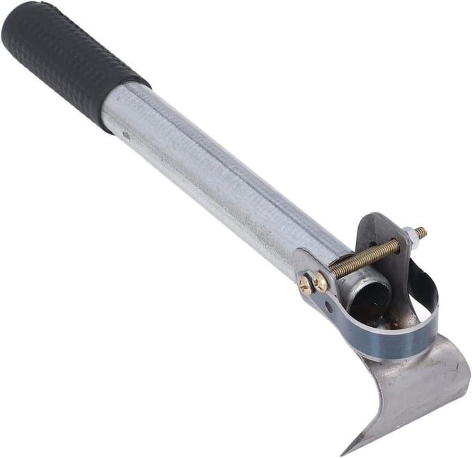 Handwieder - Schraper Tuin - Onkruid Verwijderen - Dubbelzijdig Schraper - 26 cm - Zilver Zwart