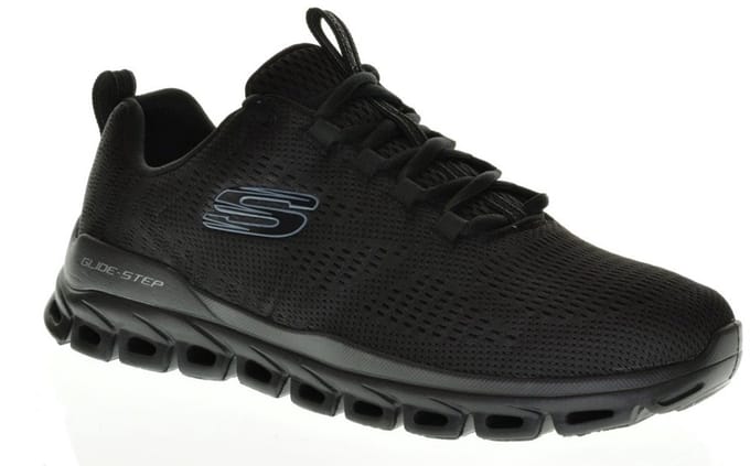 Skechers Herensneaker Zwart Veter maat 41