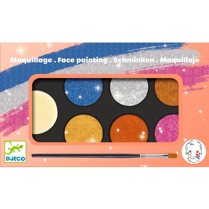DJECO schminkset metallic 6 kleuren