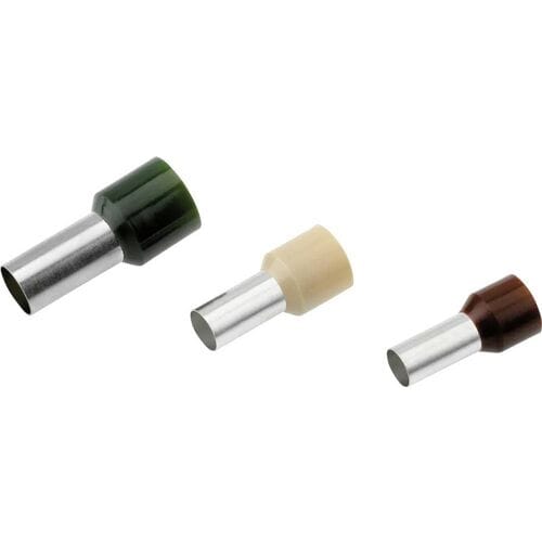Cimco 187131 Adereindhulzen 10 mm² Deels geïsoleerd Bruin 100 stuk(s)