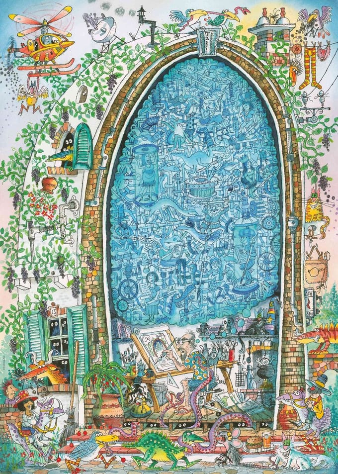 Heye Puzzel Puz.Artist's Mind 1000 3hk..