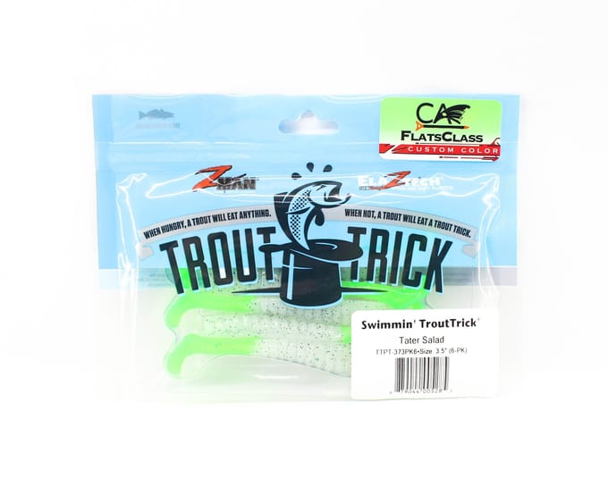 Zman Soft Lure Swimmin Trout Trick 3.5 Inch 6 per Pak Tater Salad (5285)