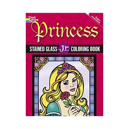 Princess Stained Glass Jr. Coloring Book - Miller