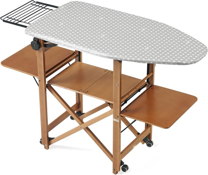 Strijkplank - Strijktafel - Kreukvrij Strijken - Breedste Plank - 54 x 120 cm - Bruin