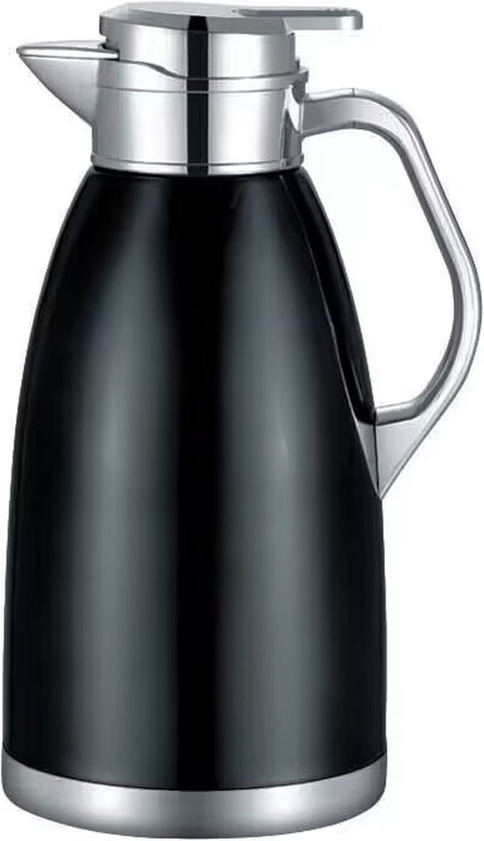 Cheffinger Thermoskan 2.3 Liter - Zwart - RVS Inox - Themosfles