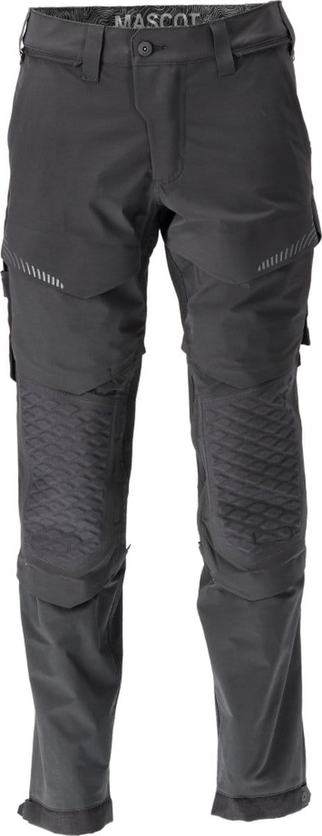 Mascot Customized Broek met kniezakken 22279-605 - Zwart - C68 - 82