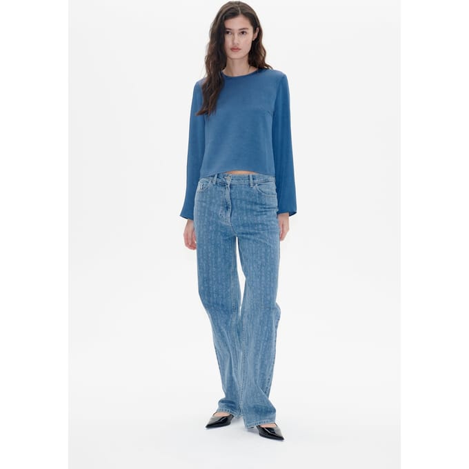 Baum und Pferdgarten Miza Blouse Ensign Blue Größe: 32 | Longsleeves Outlet | Damen | Blau