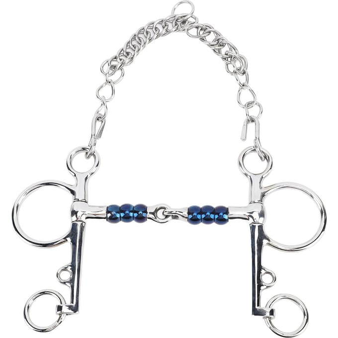 Paardenmondstuk 125mm RVS Paardenstangbit voor Training Ruitersportuitrusting Wedstrijd white
