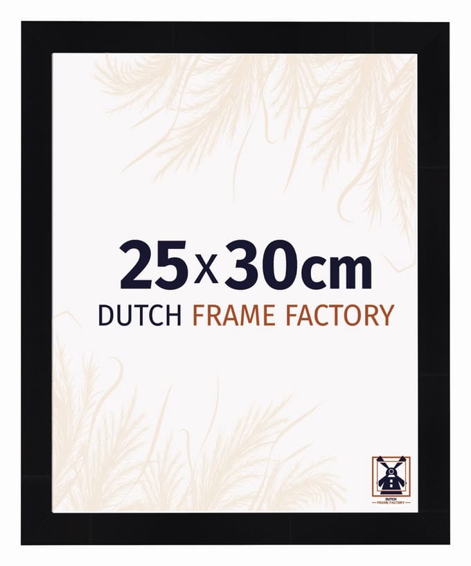 Fotolijst 25x30 cm - MDF - Zwart Hoogglans - Praag