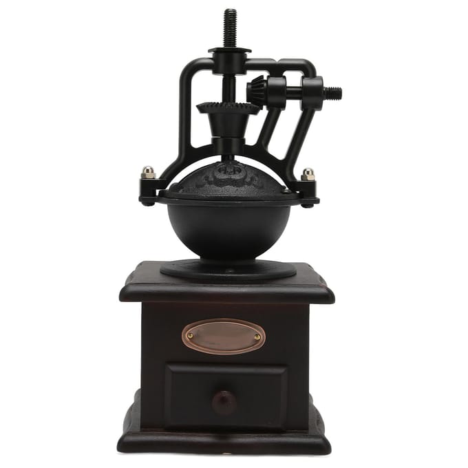 Handmatige Koffiemolen Professioneel Draagbaar Vintage Handkoffiemolen voor Thuis Westers black