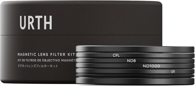 Urth 52mm Magnetische Circulaire Polarisator ND1000 Lensfilter Kit UV, (CPL), ND8, (Plus+) gray
