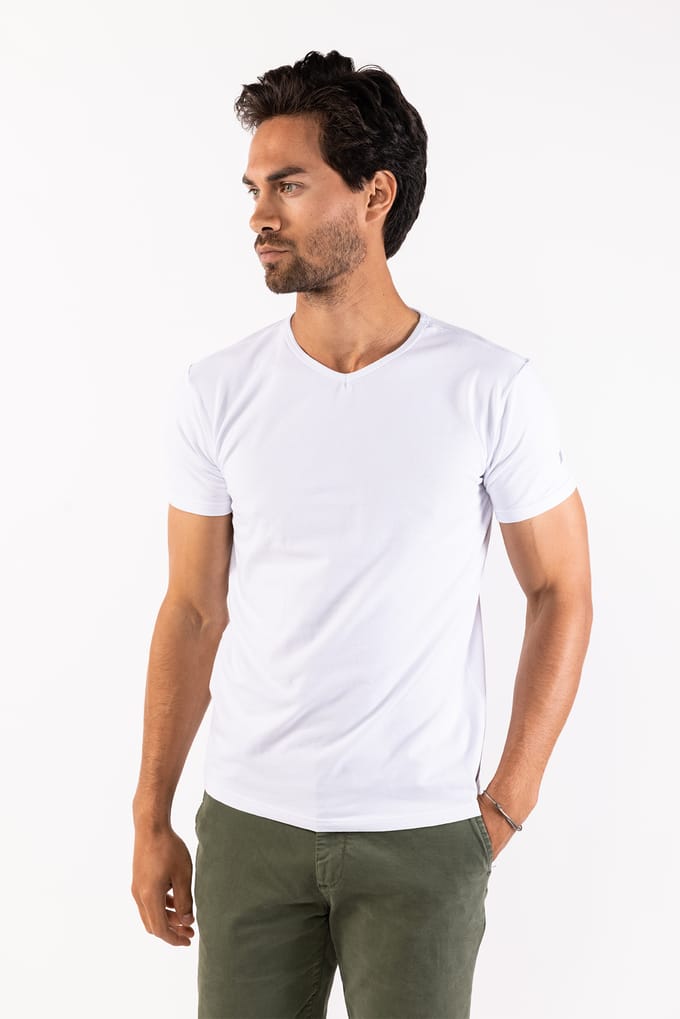 Presly & Sun Heren - T-Shirt - XL - Wit - Steve