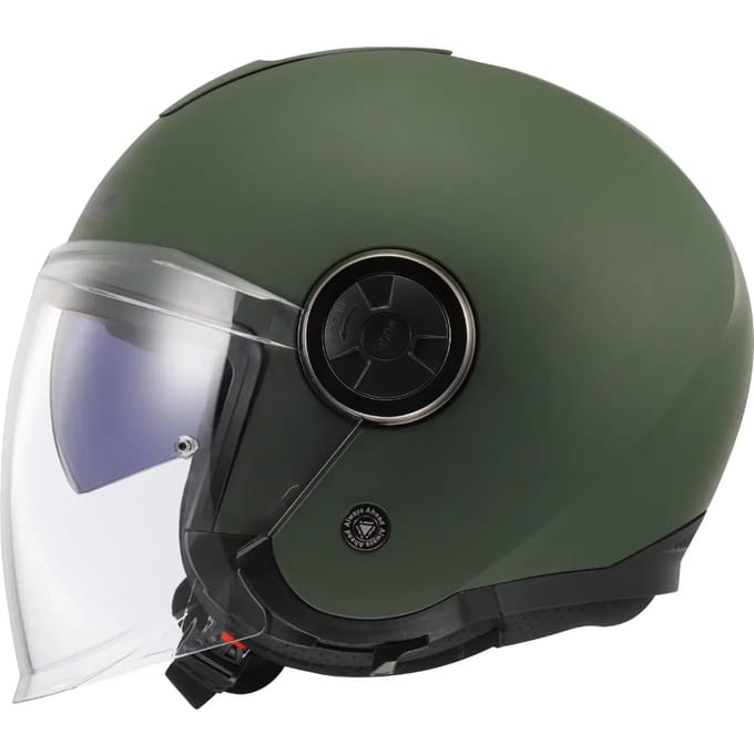LS2 OF620 Classy Solid Mat Legergroen Jethelm - Helm