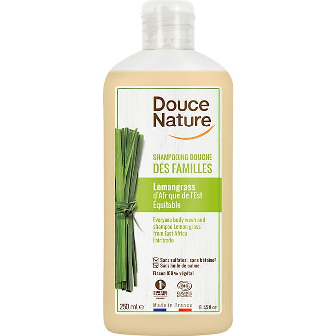 Douce Nature Douchegel & shampoo familie lemongrass bio 250 Milliliter