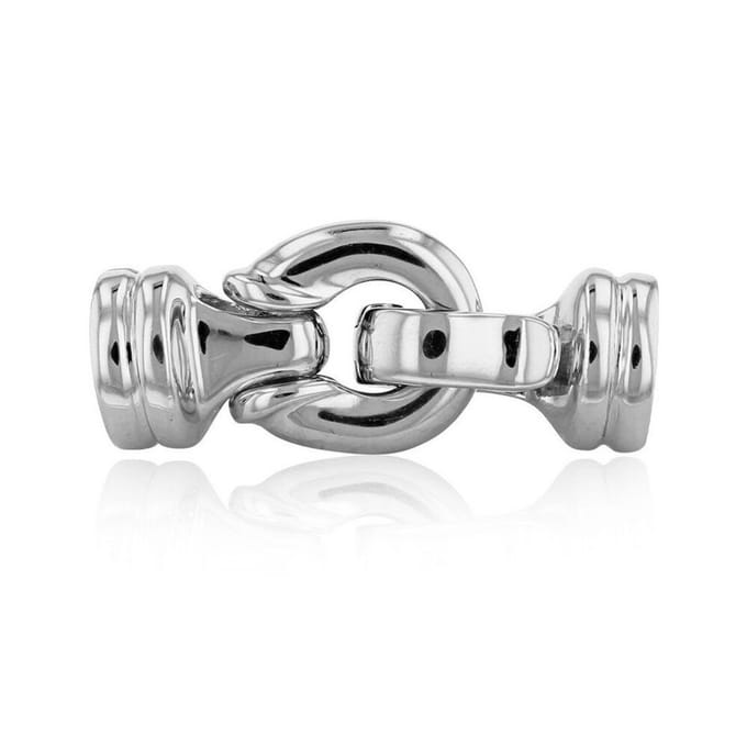 Luna-Pearls - 606.0987 - Sieradensluiting - Dames - 925er Zilver gerhodineerd - 12mm