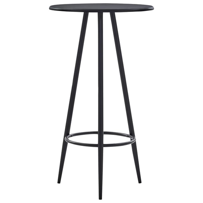 vidaXL - Bartafel - 60x107,5 - cm - MDF - zwart