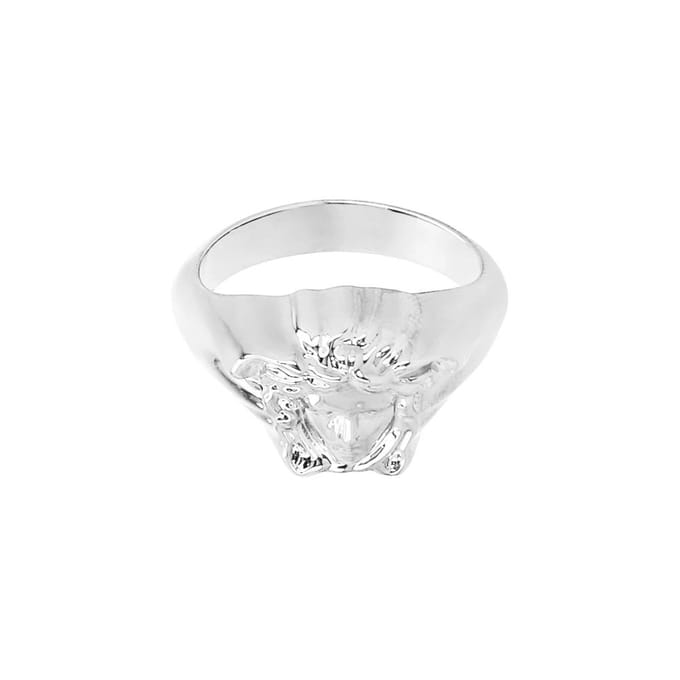 Versace Medusa Ring 1a00620 1022770 3j030 1022770 1A00620 3J030 (17) white