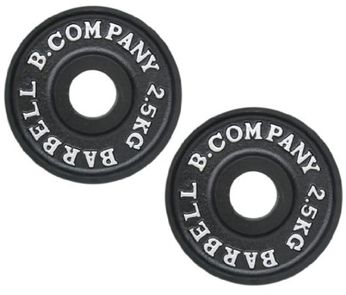 Professionele Gietijzer Halterschijven 50/51mm - 2 x 2,5 kg
