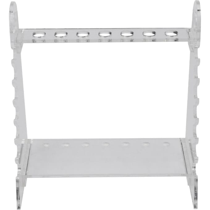 Support de pipette trapézoïdal en verre organique, trou de 1,5 cm de diamètre, support de pipettes gray