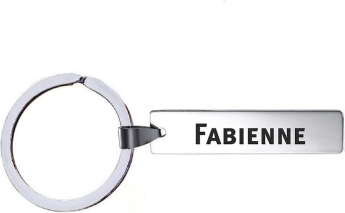 Sleutelhanger Met Naam - Fabienne - RVS