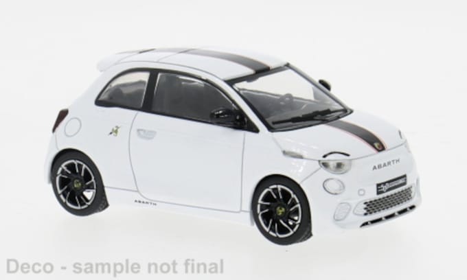 Fiat 500e Abarth 2024 Wit Modelauto 1/43 Ixo Models