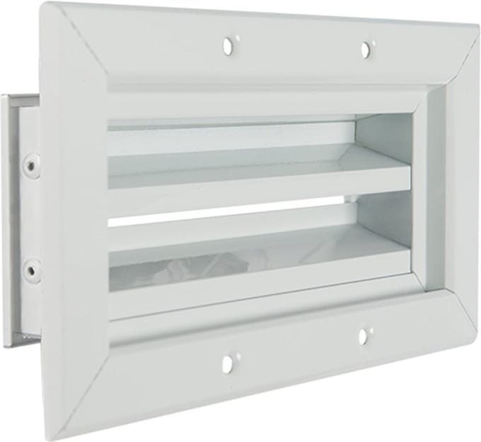 Nedco BV Aluminium gevelrooster 170 x 170mm aluminium wit