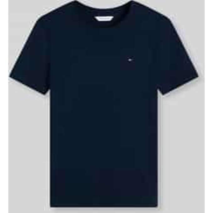slim fit T-shirt van puur katoen