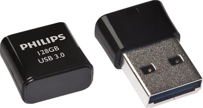 Philips FM12FD90B Pico Edition - 128 GB opslagcapaciteit - USB 3.0 - Keychain - Zwart
