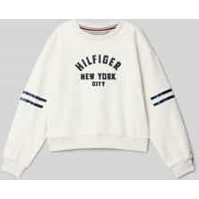 Relaxed fit sweatshirt van katoenmix