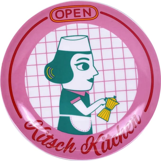Kitsch Kitchen bord 21cm El Restaurante la signora
