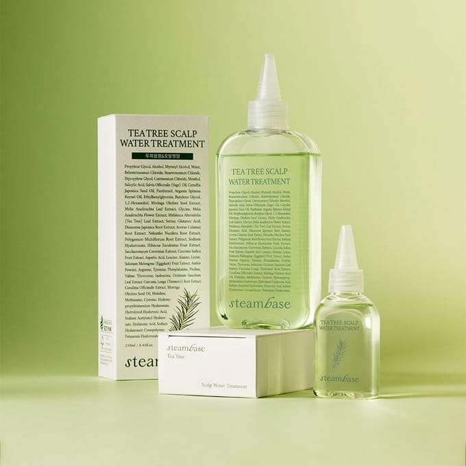 [STEAMBASE] Tea Tree Scalp Water Treatment 250ml white