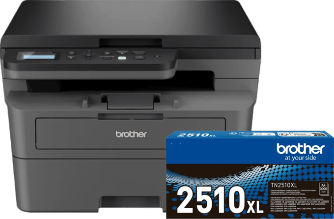 Brother DCP-L2627DWE + 1 extra zwarte XL toner