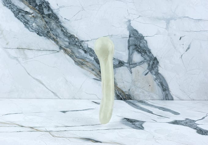 Kristallen Dildo Olivia - Verbind met heldere kwarts